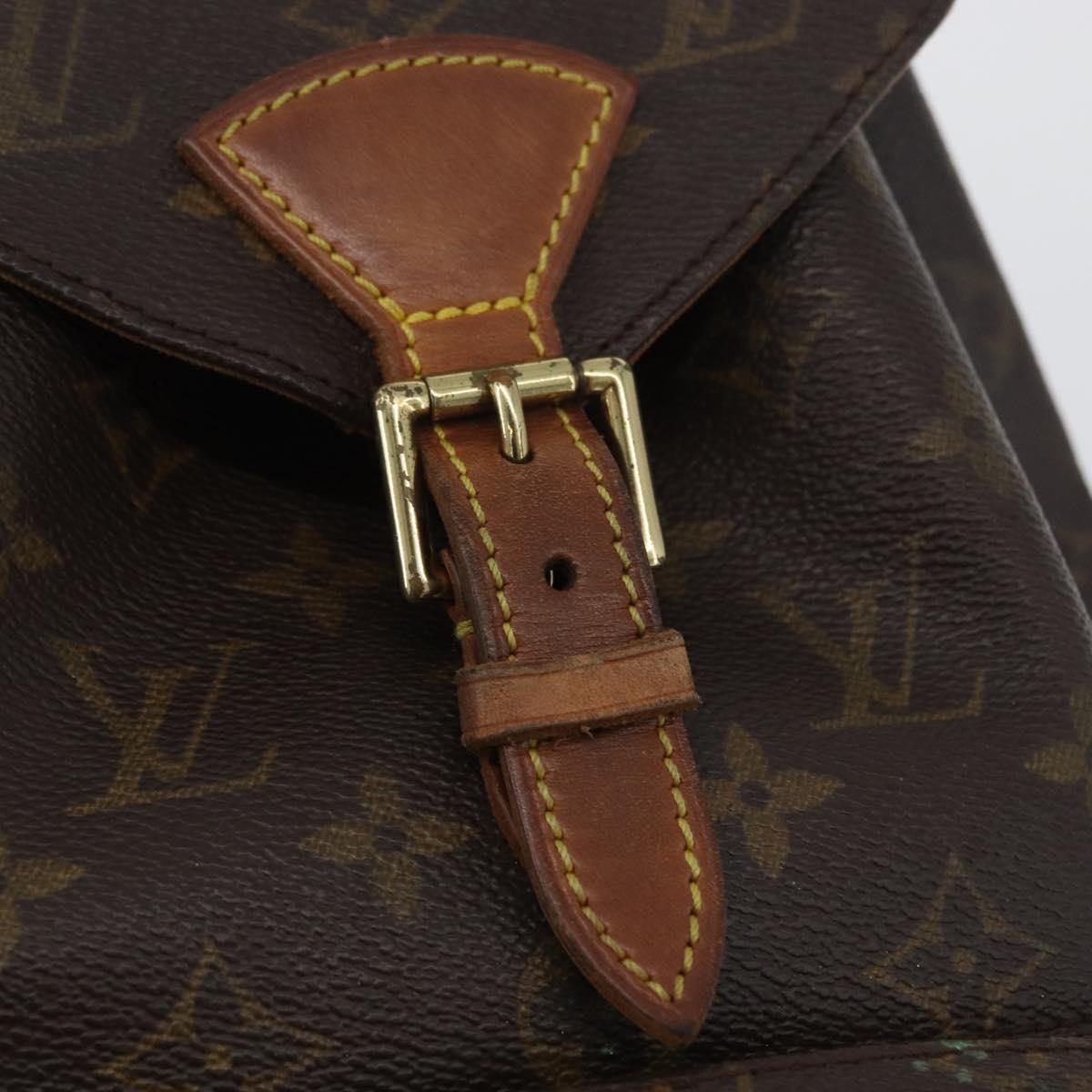 LOUIS VUITTON Monogram Montsouris MM Backpack M51136 LV Auth LNZ322