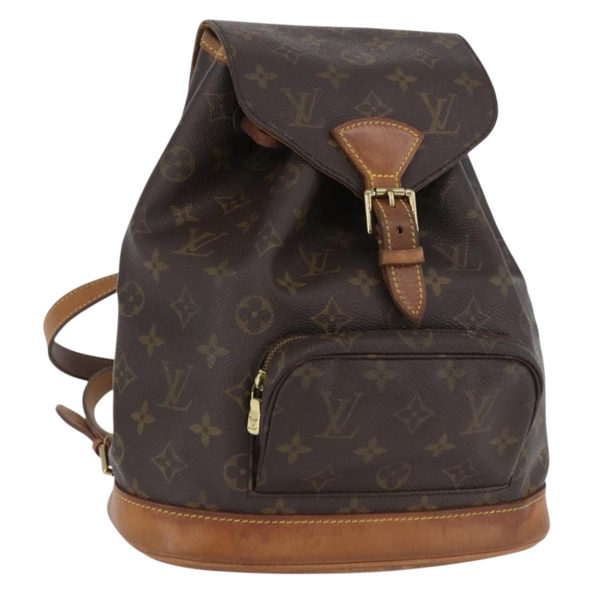 LOUIS VUITTON Monogram Montsouris MM Backpack M51136 LV Auth LNZ322