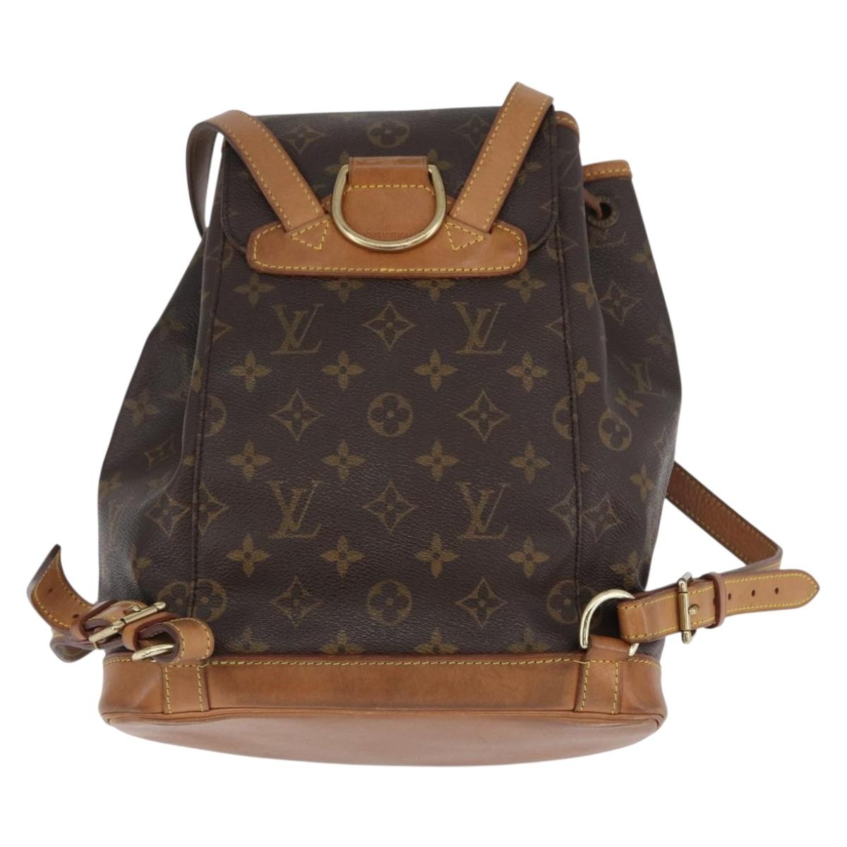 LOUIS VUITTON Monogram Montsouris MM Backpack M51136 LV Auth LNZ322