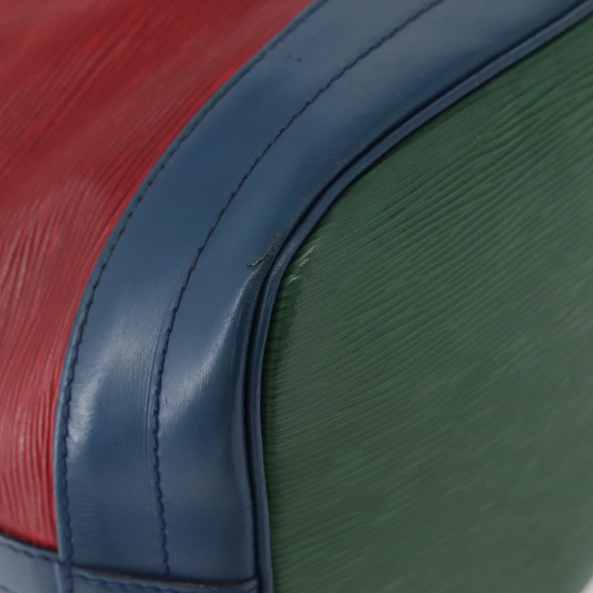 LOUIS VUITTON Epi Noe Shoulder Bag Tricolor Red Blue M44084 LV Auth LNZ323