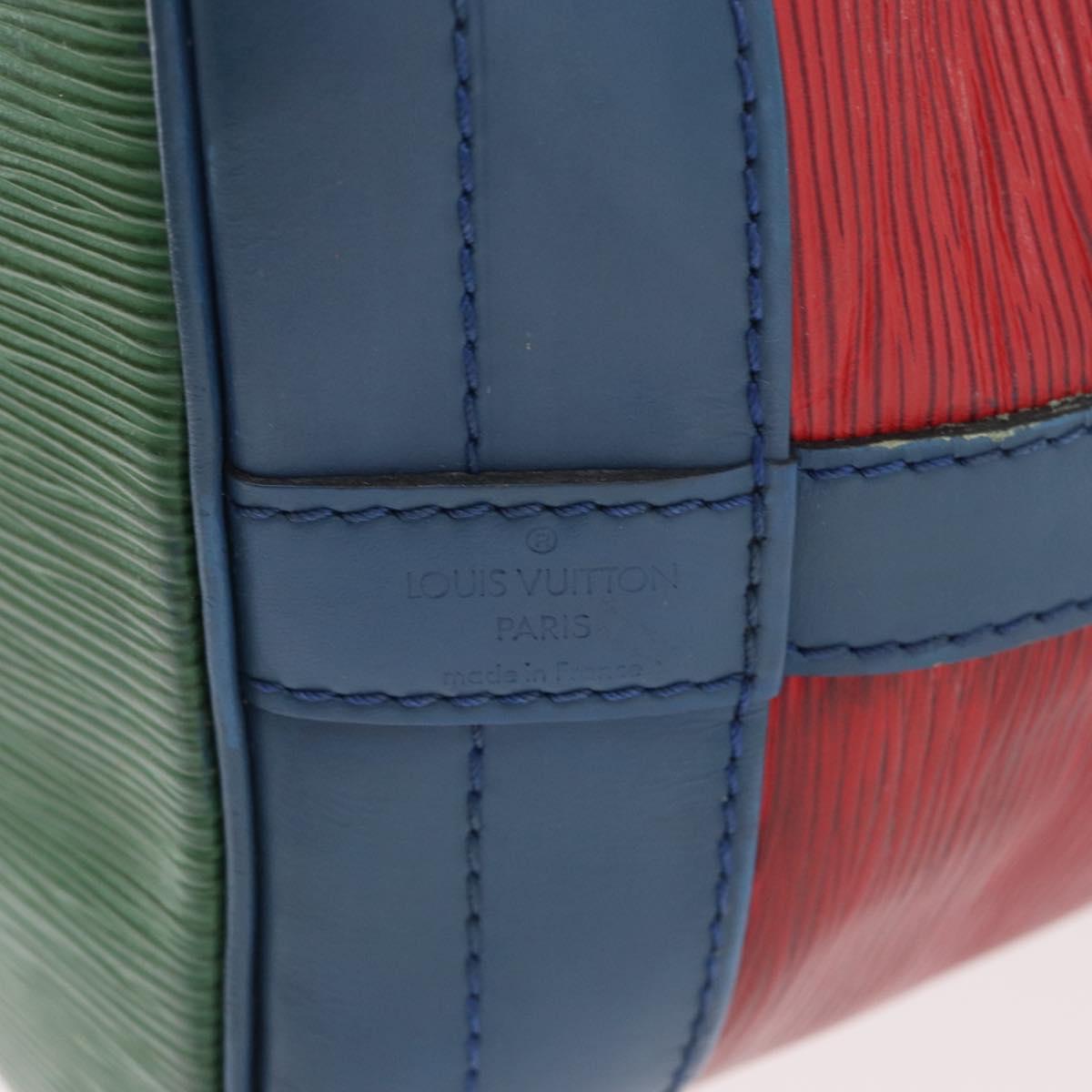 LOUIS VUITTON Epi Noe Shoulder Bag Tricolor Red Blue M44084 LV Auth LNZ323