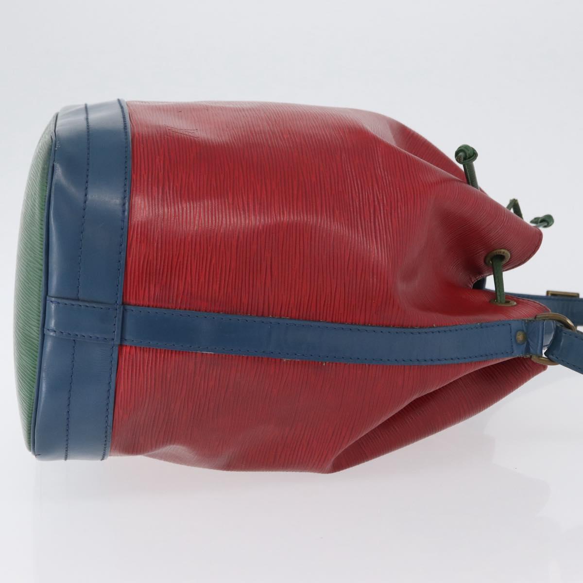 LOUIS VUITTON Epi Noe Shoulder Bag Tricolor Red Blue M44084 LV Auth LNZ323