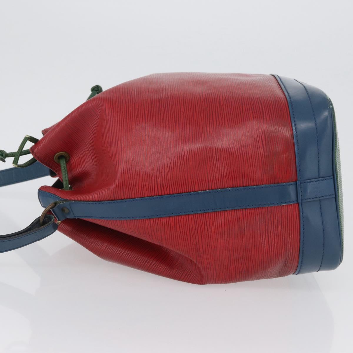 LOUIS VUITTON Epi Noe Shoulder Bag Tricolor Red Blue M44084 LV Auth LNZ323