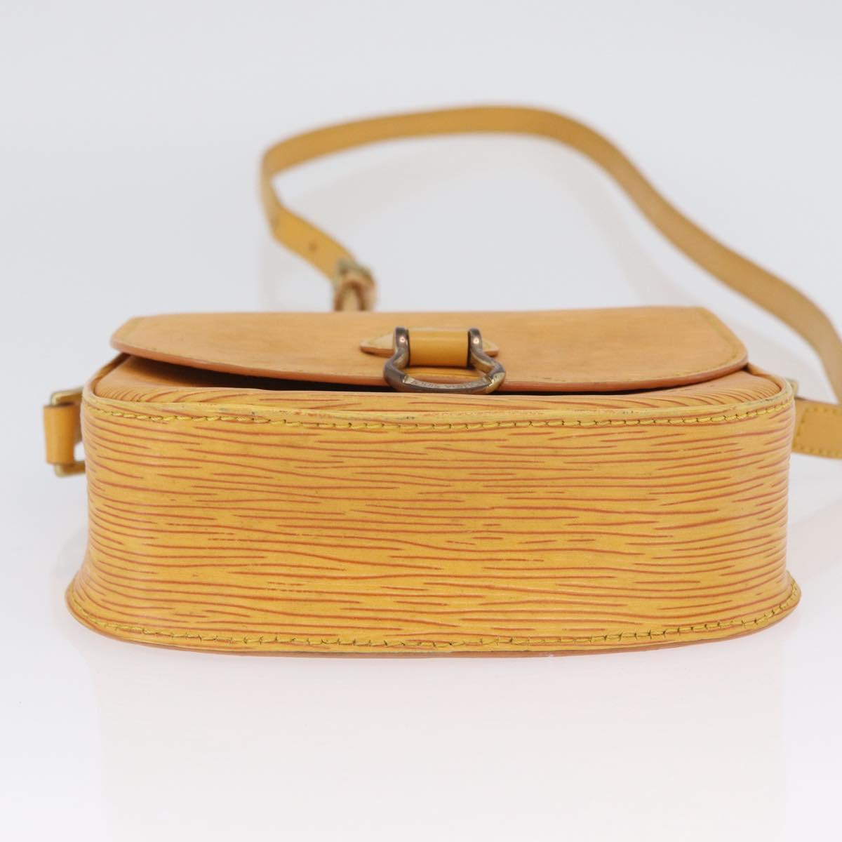 LOUIS VUITTON Epi Saint Cloud PM Shoulder Bag Yellow M52219 LV Auth LNZ331