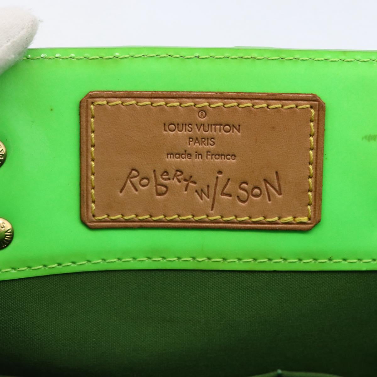 LOUIS VUITTON Monogram Vernis Fluo Reade MM Tote Bag Veil M91901 LV Auth LNZ334V