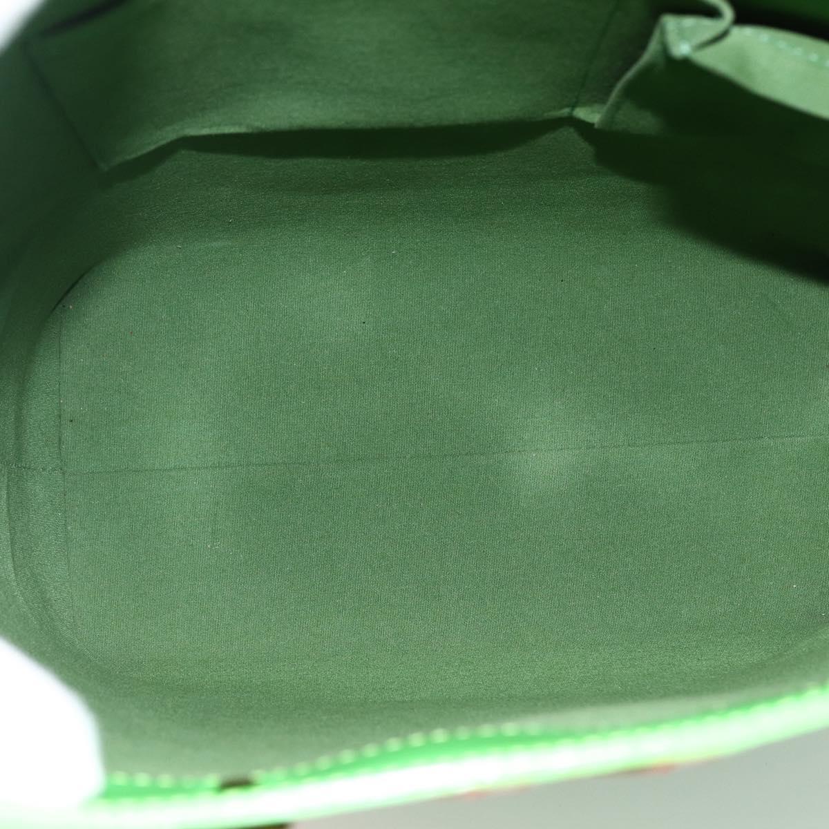 LOUIS VUITTON Monogram Vernis Fluo Reade MM Tote Bag Veil M91901 LV Auth LNZ334V