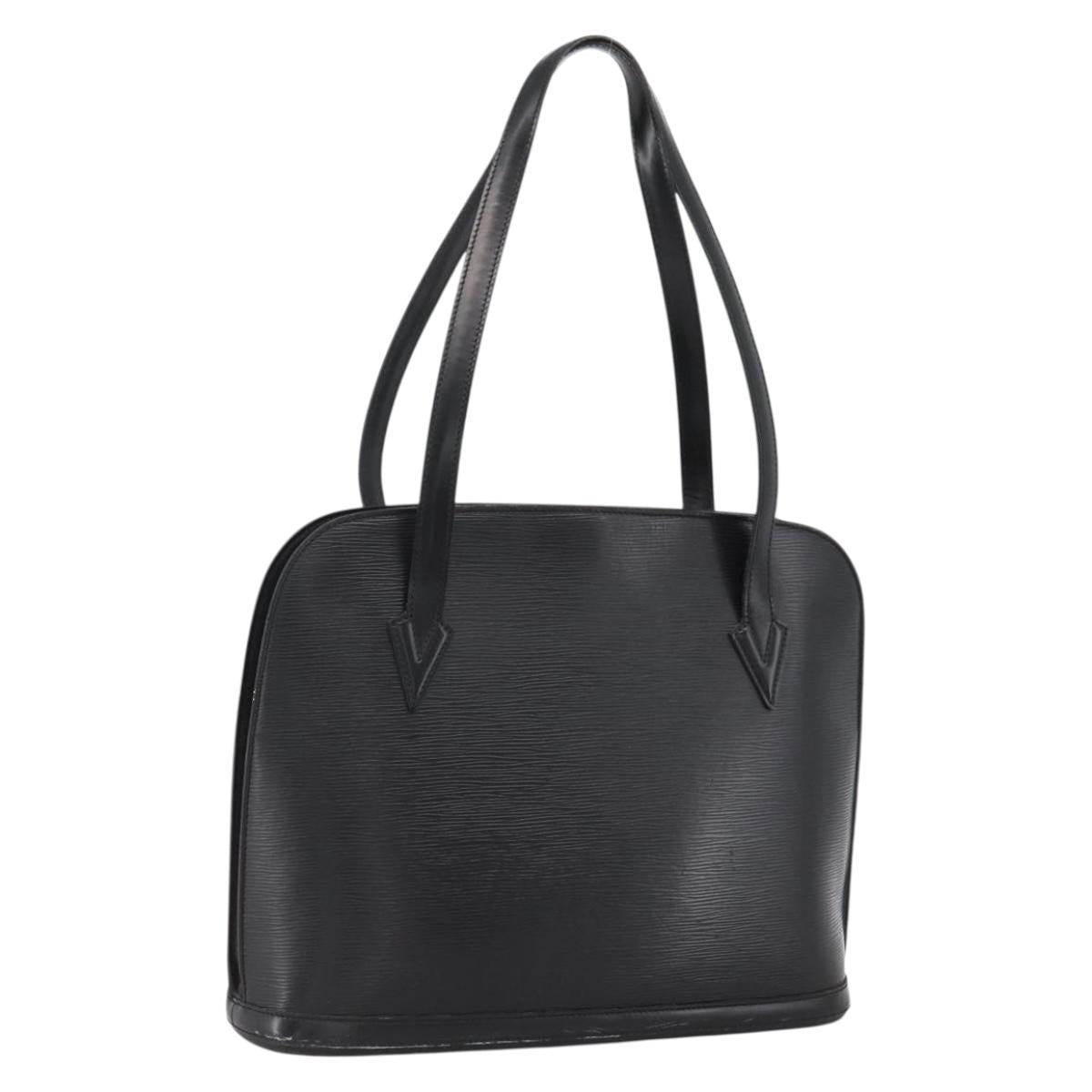 LOUIS VUITTON Epi Lussac Shoulder Bag Black M52282 LV Auth LNZ347