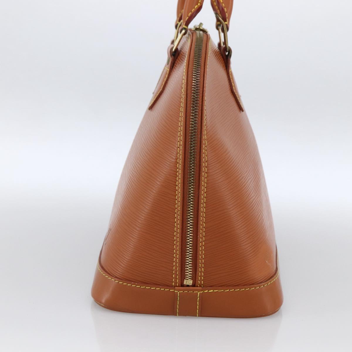 LOUIS VUITTON Epi Alma Hand Bag Brown Zipangu Gold M52148 LV Auth LNZ351
