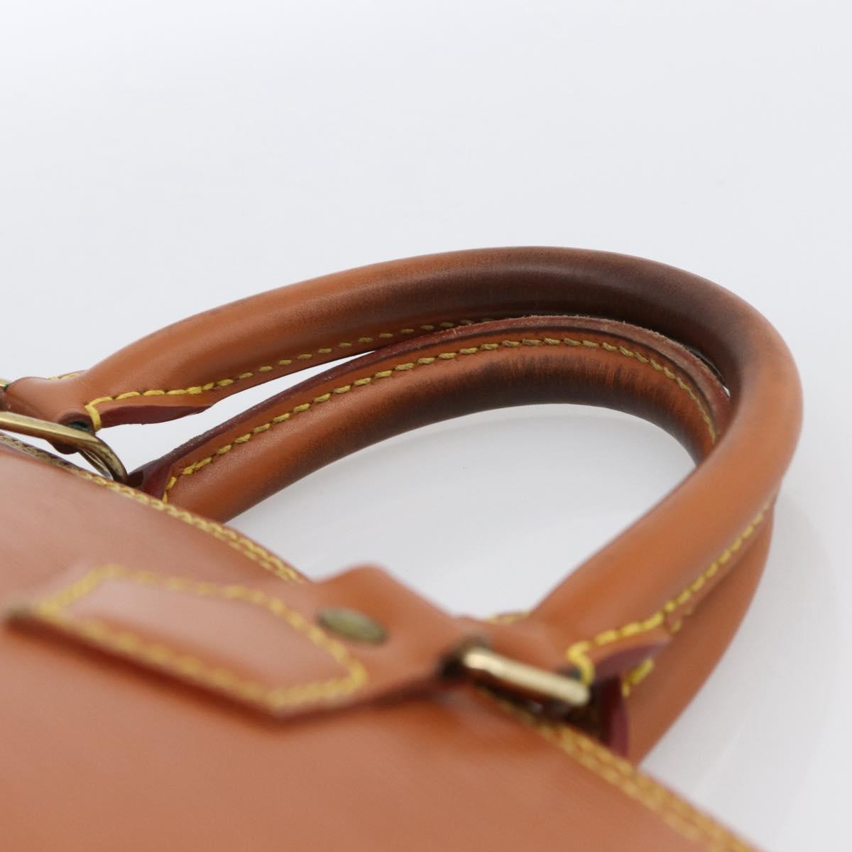 LOUIS VUITTON Epi Alma Hand Bag Brown Zipangu Gold M52148 LV Auth LNZ351