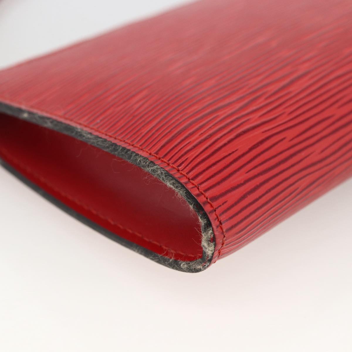 LOUIS VUITTON Epi Pochette Accessoires Pouch Red M52947 LV Auth LNZ360