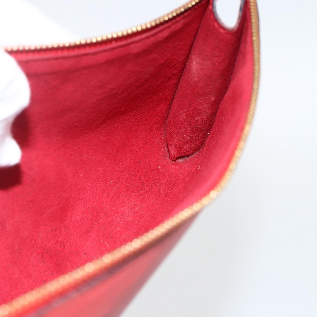 LOUIS VUITTON Epi Pochette Accessoires Pouch Red M52947 LV Auth LNZ360