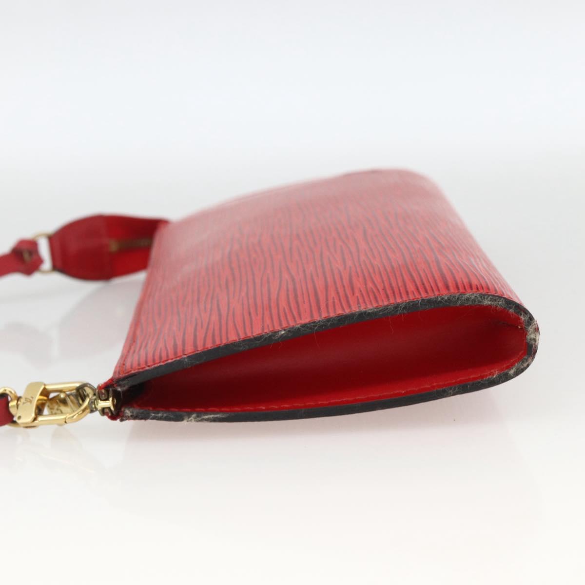 LOUIS VUITTON Epi Pochette Accessoires Pouch Red M52947 LV Auth LNZ360