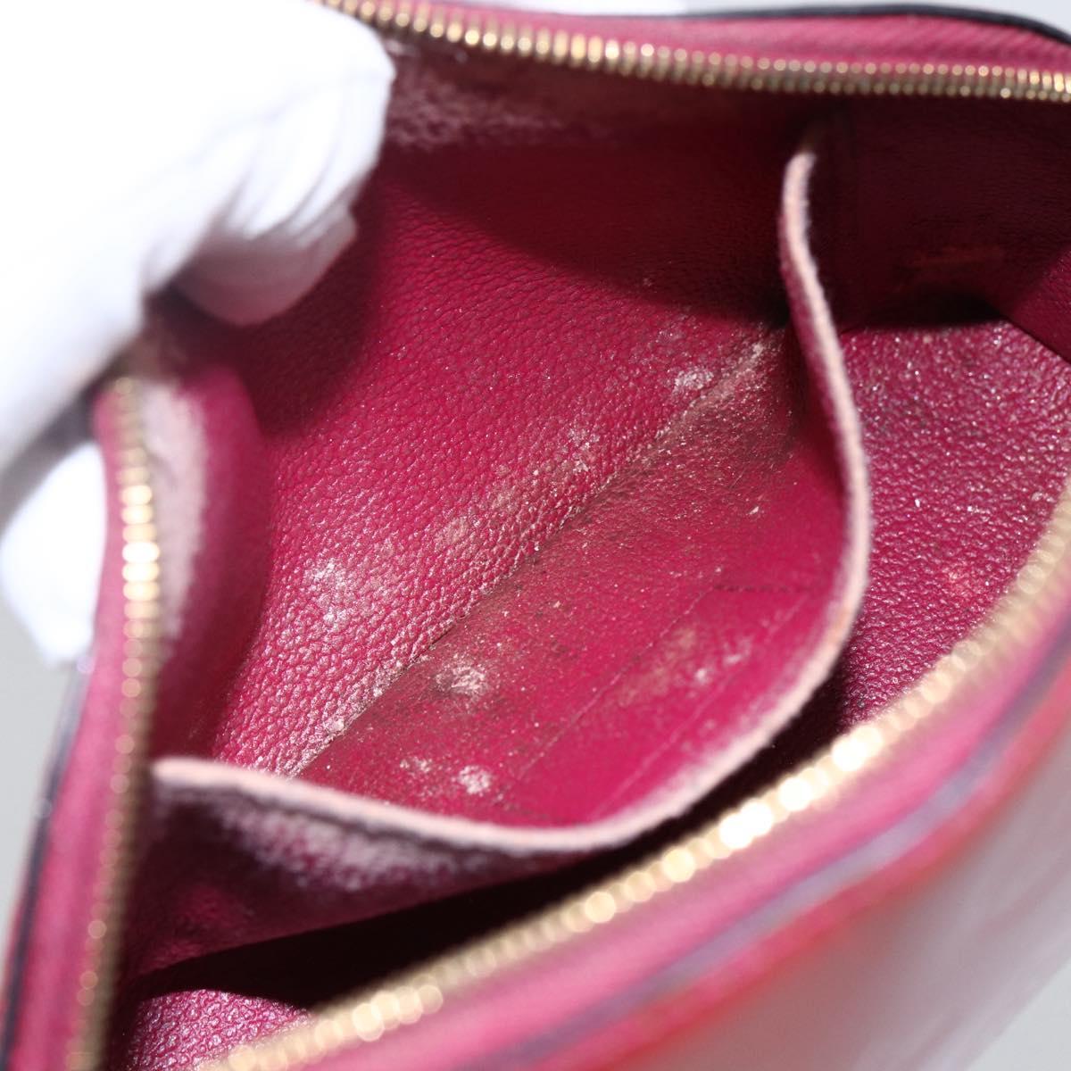 LOUIS VUITTON Vernis Pochette Cosmetic Pouch Rose Indian M90009 LV Auth LNZ362