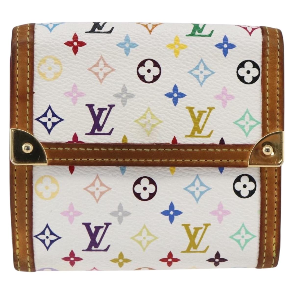 LOUIS VUITTON Multicolor Porte Monnaie Billets Cartes Credit M92983 Auth LNZ364