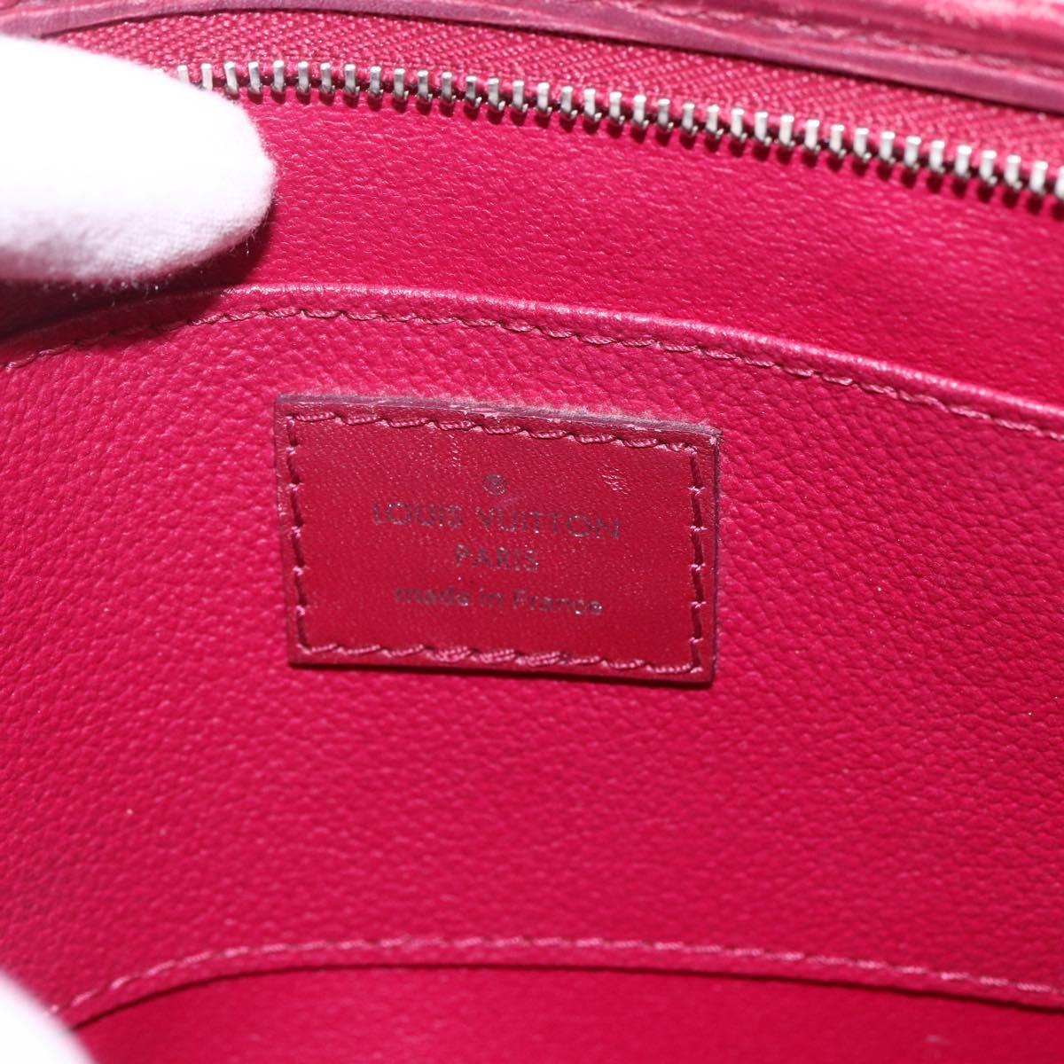 LOUIS VUITTON Epi Poche Toilette 19 Pouch Fuchsia M41080 LV Auth LNZ366