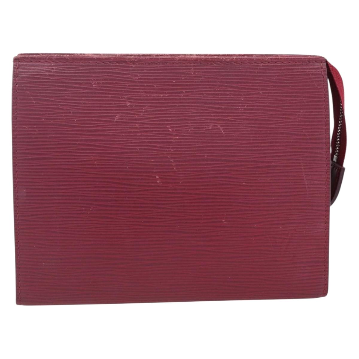 LOUIS VUITTON Epi Poche Toilette 19 Pouch Fuchsia M41080 LV Auth LNZ366