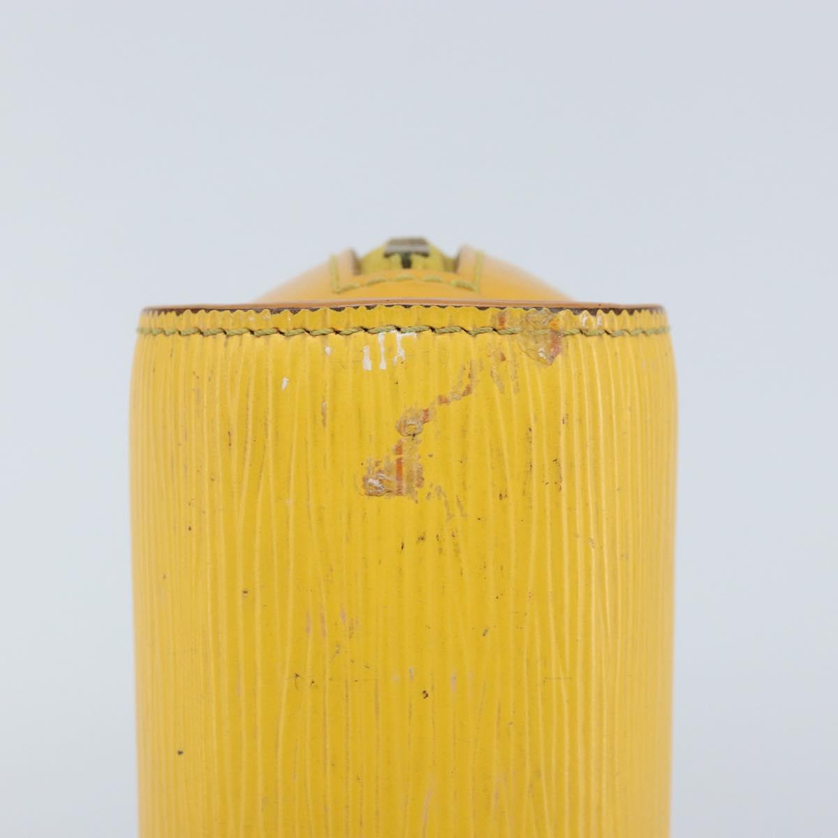 LOUIS VUITTON Epi Dauphine PM Pouch Yellow M48449 LV Auth LNZ367