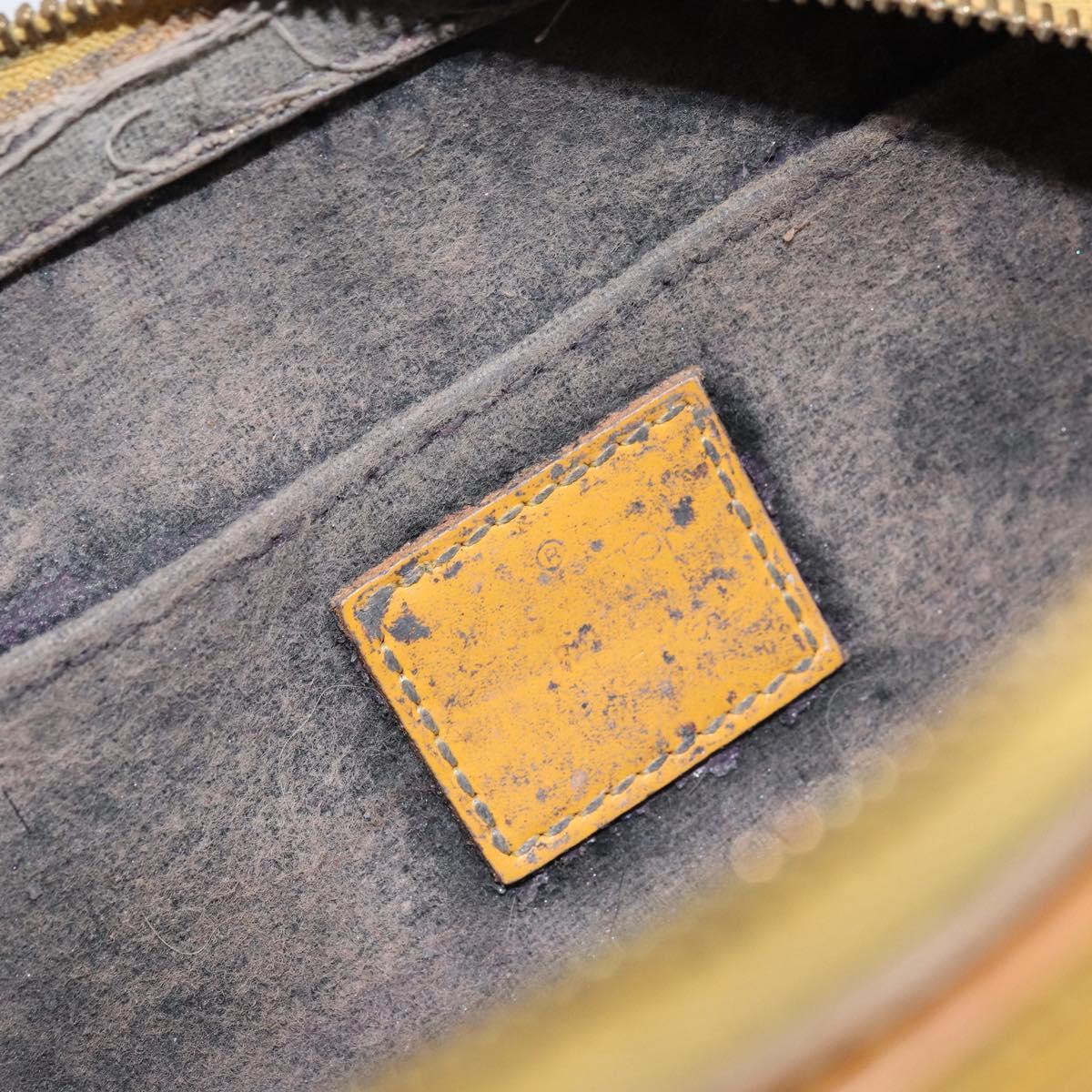 LOUIS VUITTON Epi Dauphine PM Pouch Yellow M48449 LV Auth LNZ367