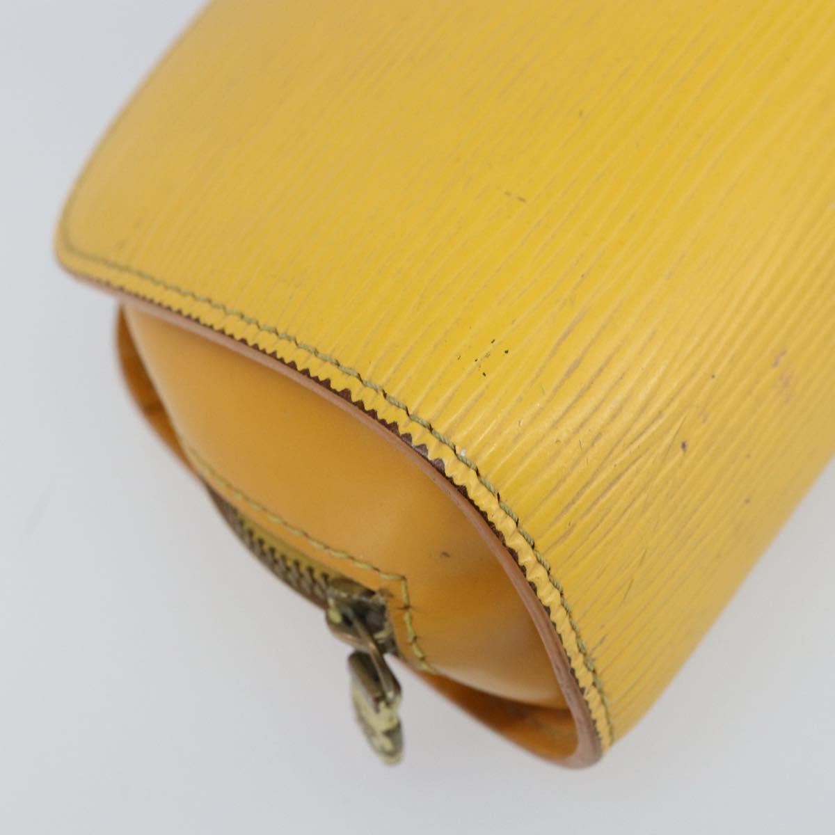 LOUIS VUITTON Epi Dauphine PM Pouch Yellow M48449 LV Auth LNZ367