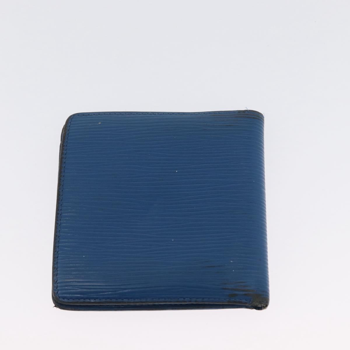 LOUIS VUITTON Epi Wallet 3 Set Red Blue LV Auth LNZ371