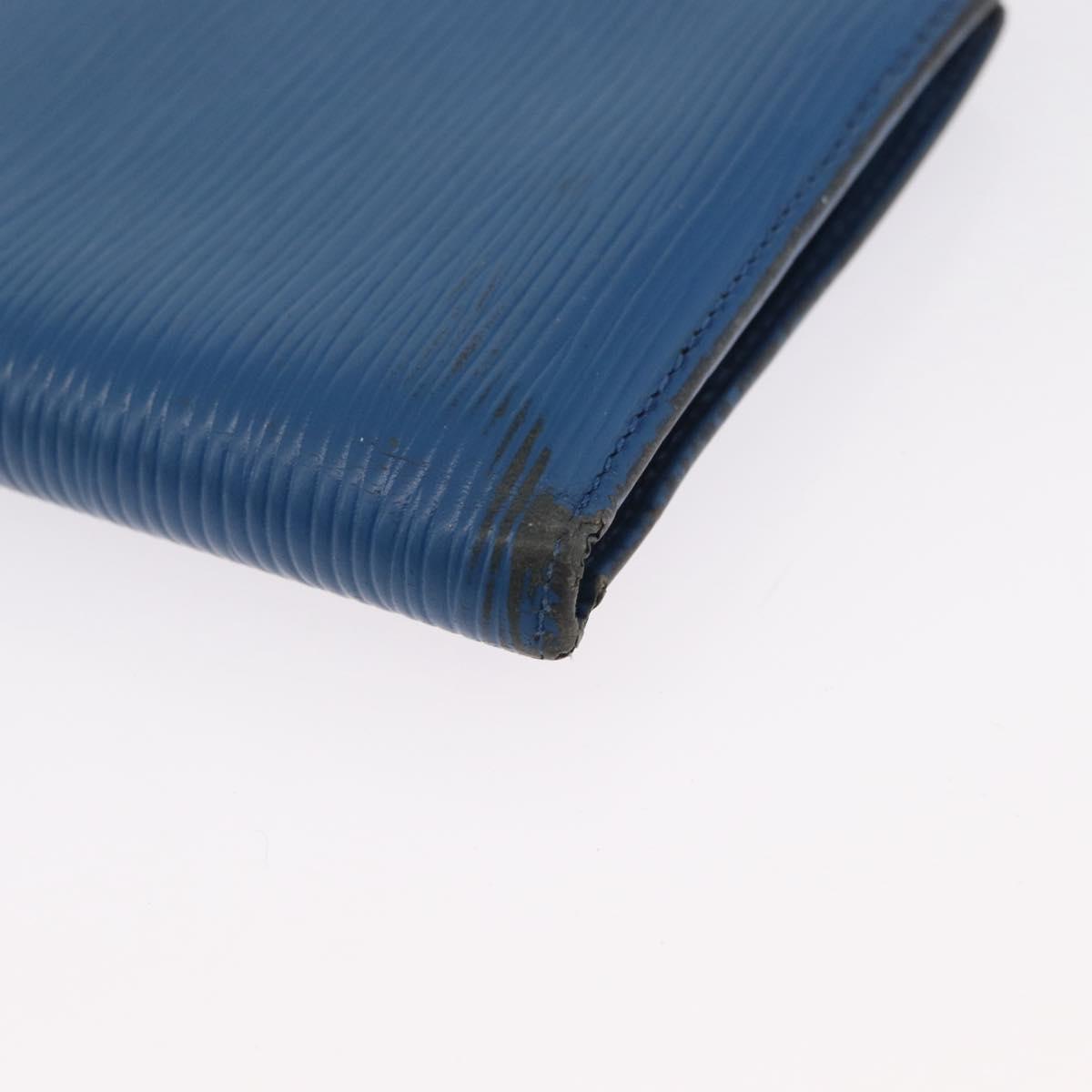 LOUIS VUITTON Epi Wallet 3 Set Red Blue LV Auth LNZ371