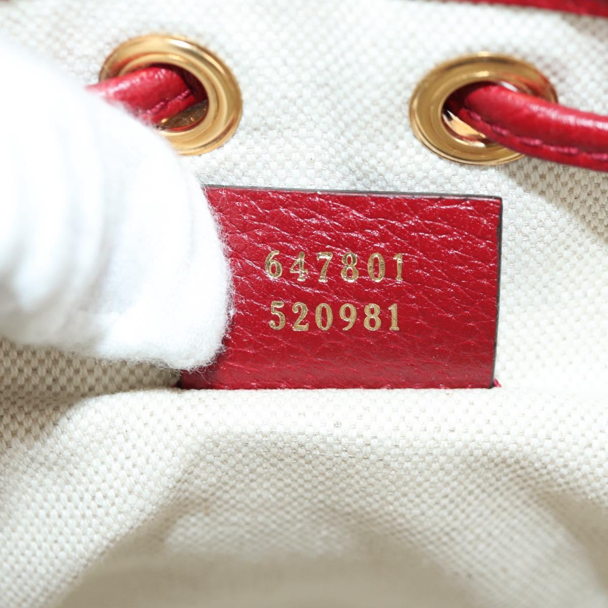 GUCCI GUCCI × Doraemon Micro GG Supreme Bag PVC Beige Gold 647801 Auth LNZ389SM