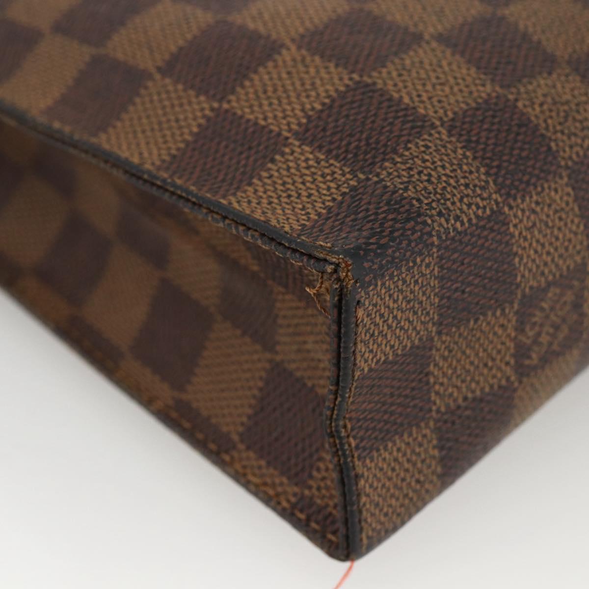 LOUIS VUITTON Damier Ebene Poche Toilette 26 Pouch N47543 LV Auth LNZ396