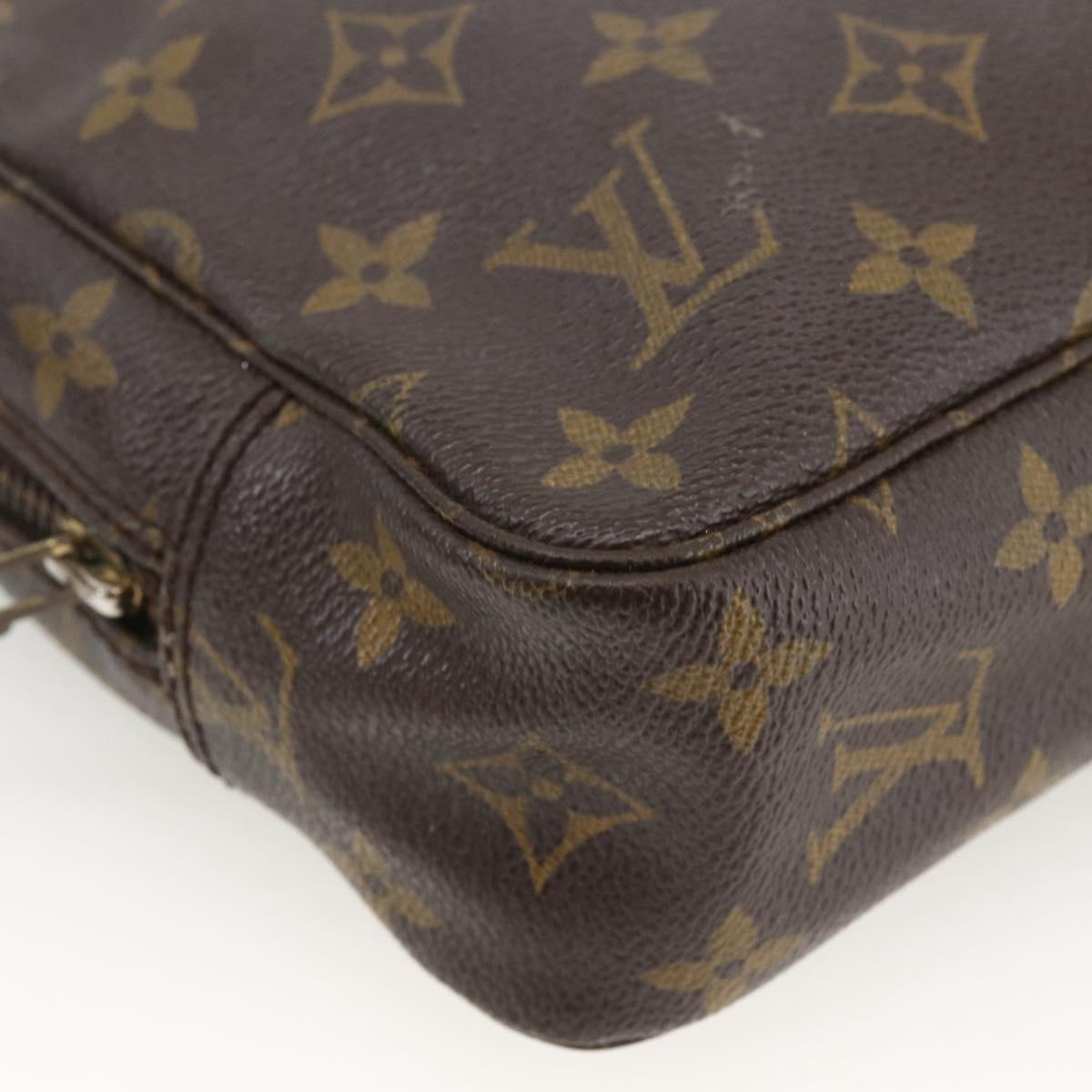 LOUIS VUITTON Monogram Trousse Toilette 23 Clutch Bag M47524 LV Auth LNZ401