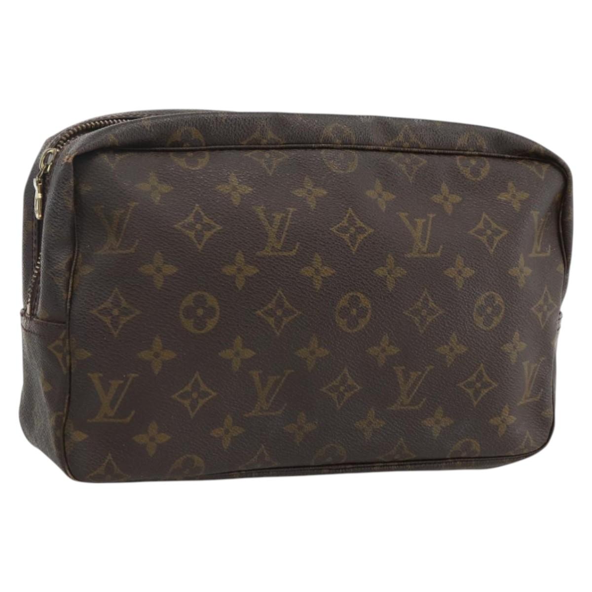 LOUIS VUITTON Monogram Trousse Toilette 28 Clutch Bag M47522 LV Auth LNZ402