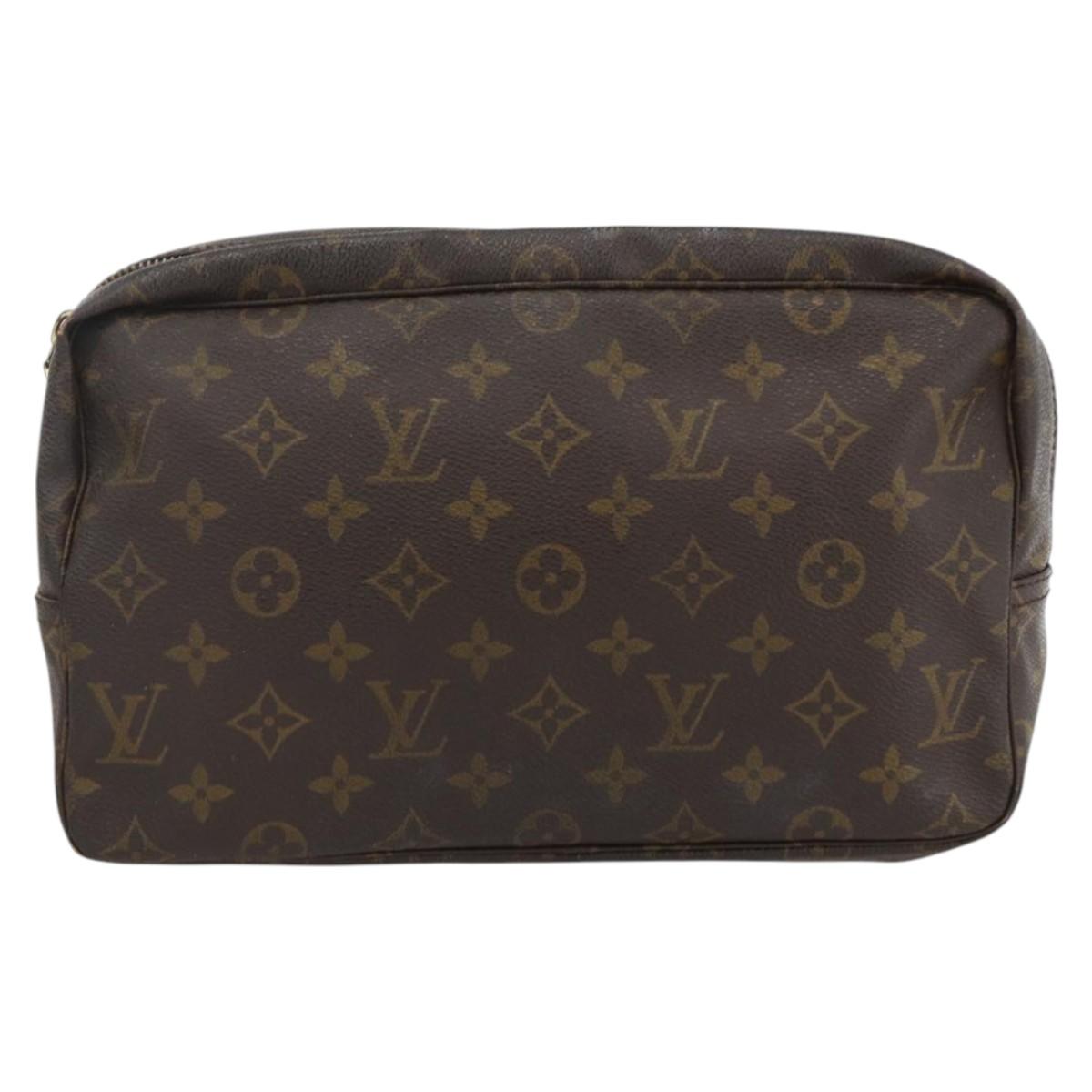 LOUIS VUITTON Monogram Trousse Toilette 28 Clutch Bag M47522 LV Auth LNZ402