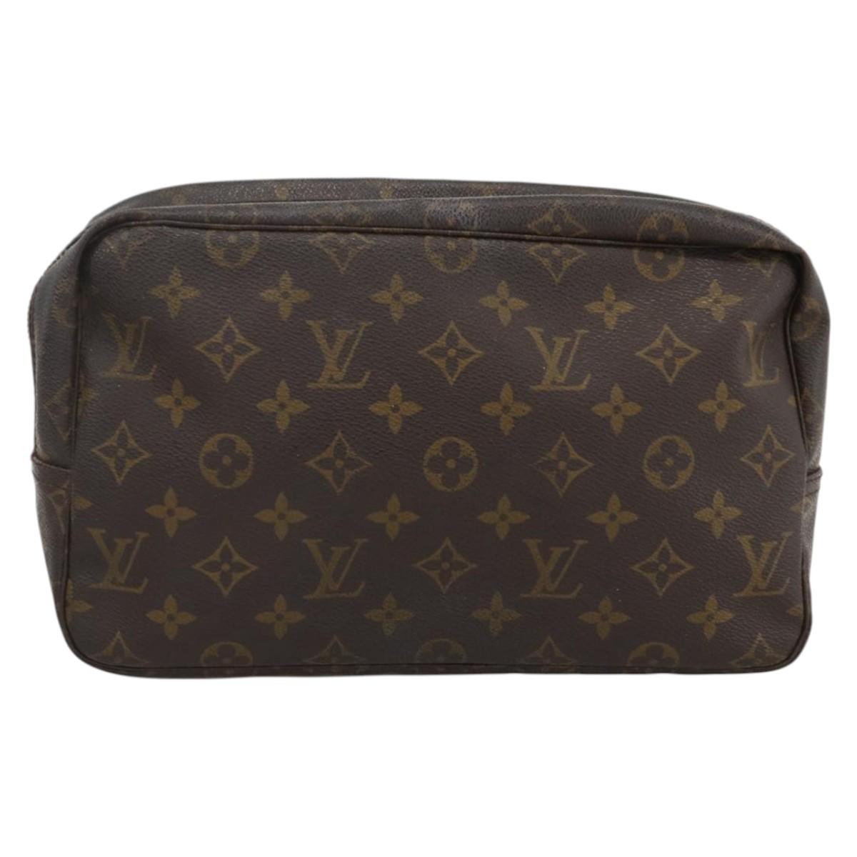 LOUIS VUITTON Monogram Trousse Toilette 28 Clutch Bag M47522 LV Auth LNZ402