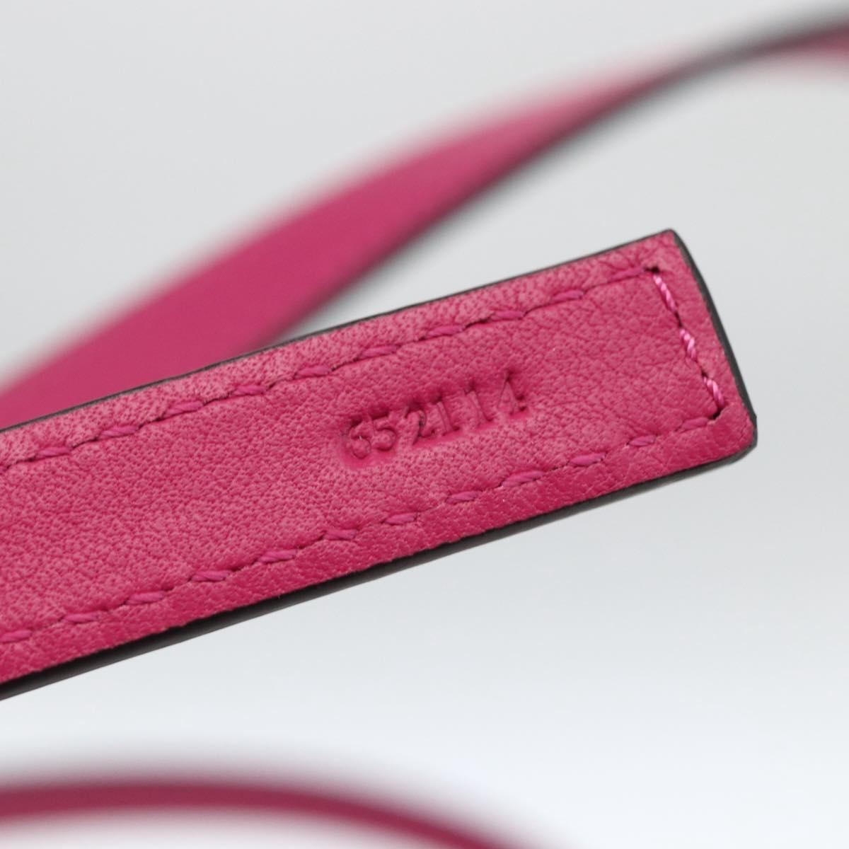 LOEWE Anagram Tote Bag Raffia Leather Pink Multicolor Auth LNZ404SAM