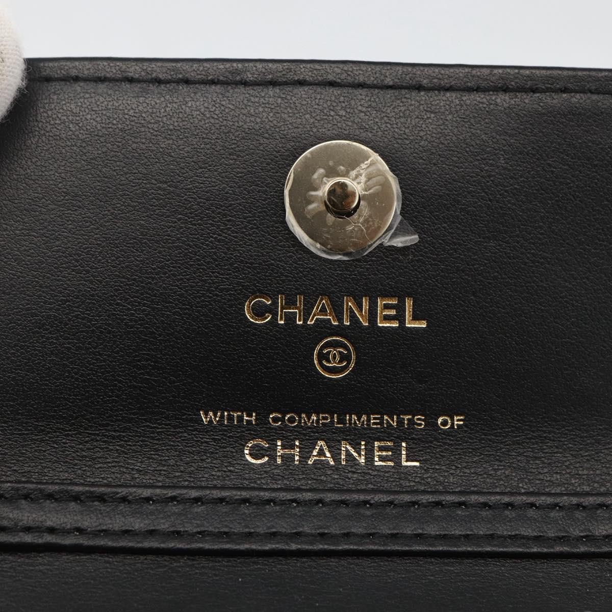 CHANEL Chain Mini Matelasse 12 Shoulder Bag Satin Beige Gold CC Auth LNZ407M