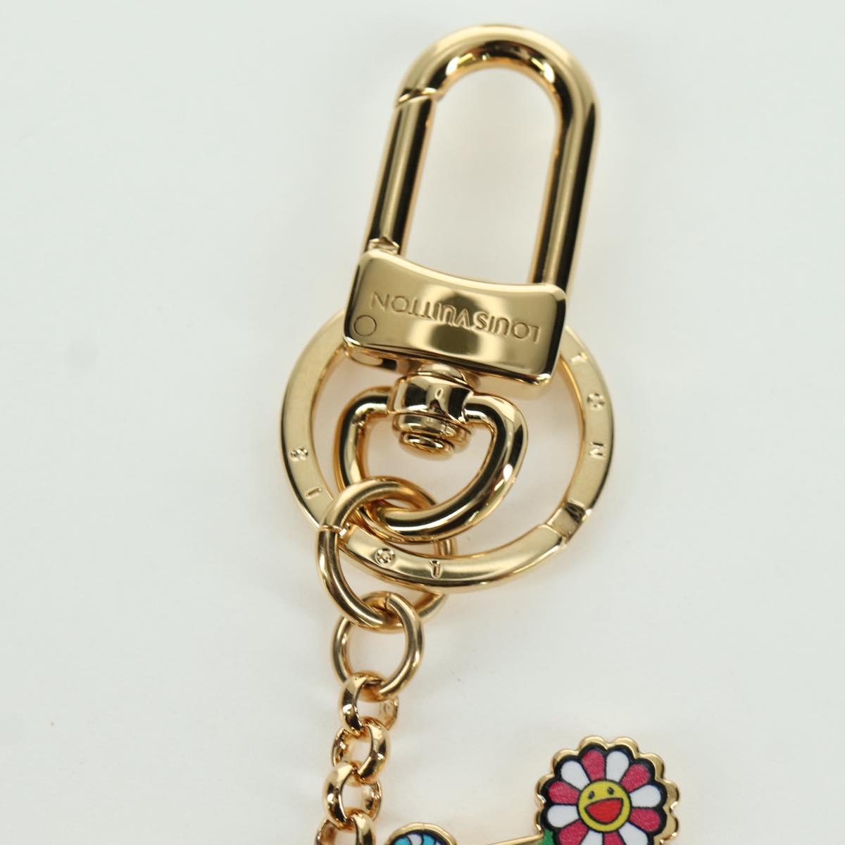 LOUIS VUITTON LV Iconic Superflat Charm metal Gold Tone M02468 LV Auth LNZ409SAM