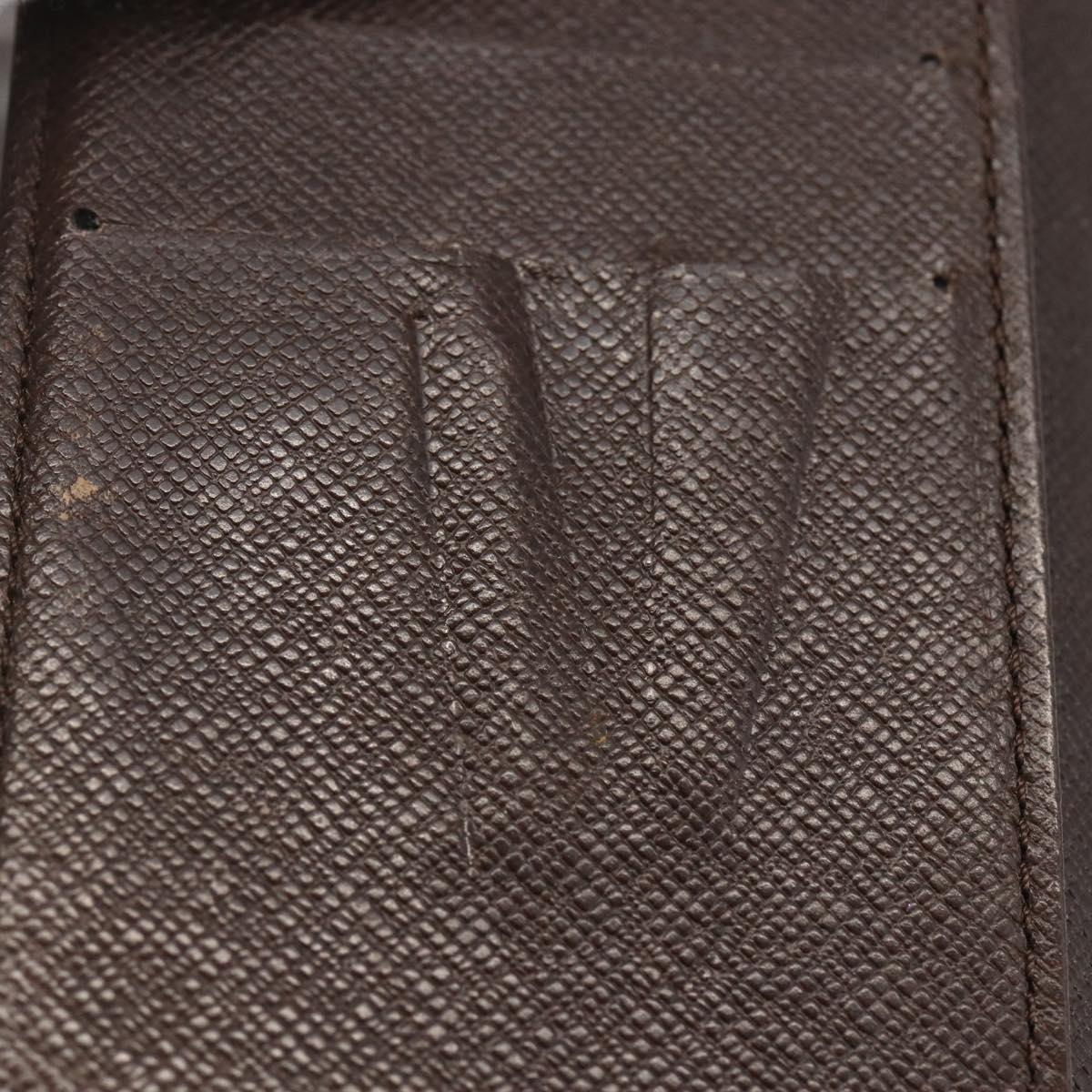 LOUIS VUITTON Damier Ebene Agenda PM Day Planner Cover R20700 LV Auth LNZ412