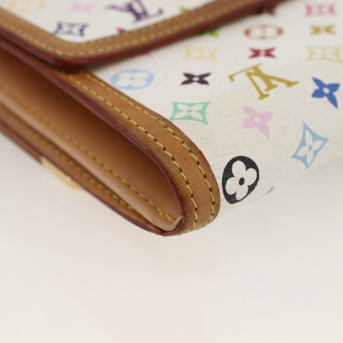 LOUIS VUITTON Multicolor Porte Monnaie Billets Cartes Credit M92983 Auth LNZ413V