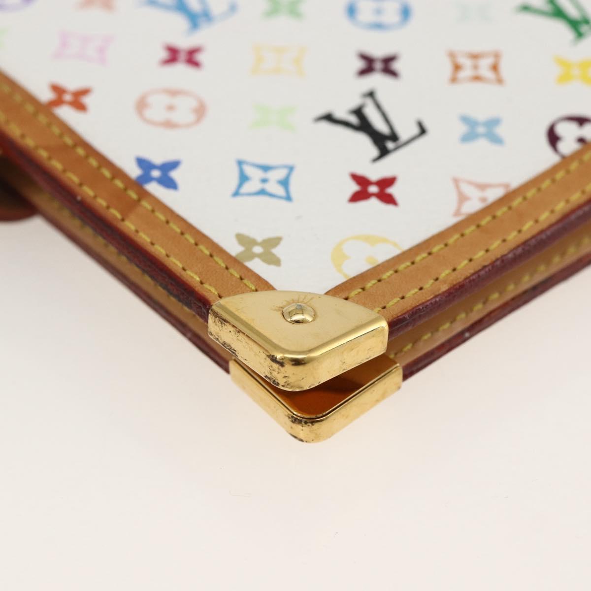 LOUIS VUITTON Multicolor Agenda PM Day Planner Cover White R21074 Auth LNZ414V