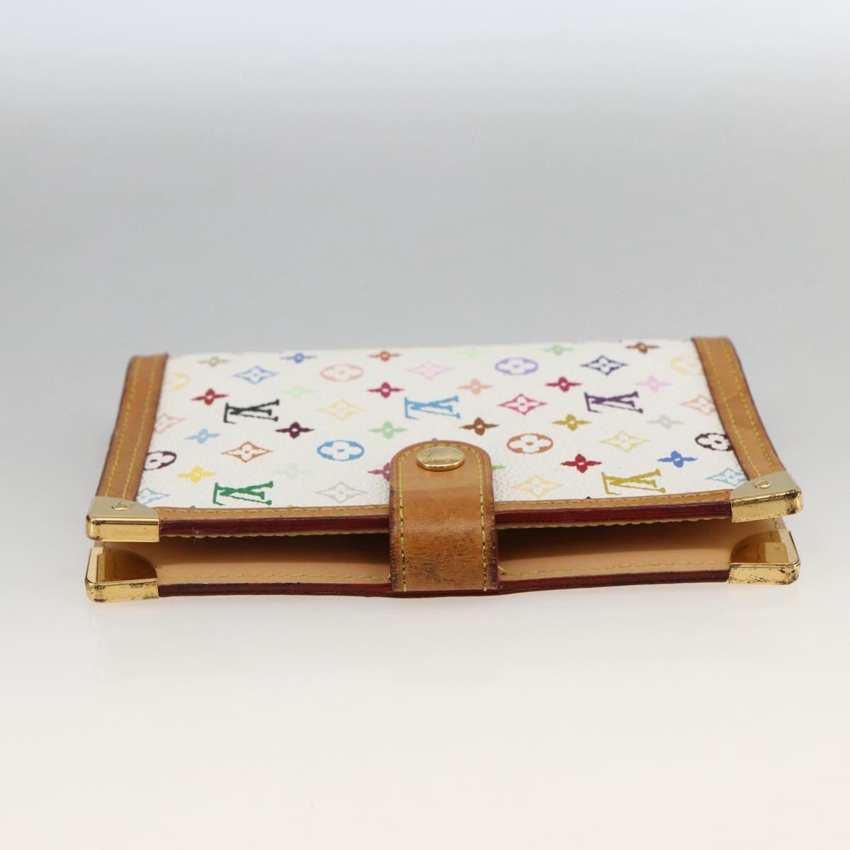 LOUIS VUITTON Multicolor Agenda PM Day Planner Cover White R21074 Auth LNZ414V