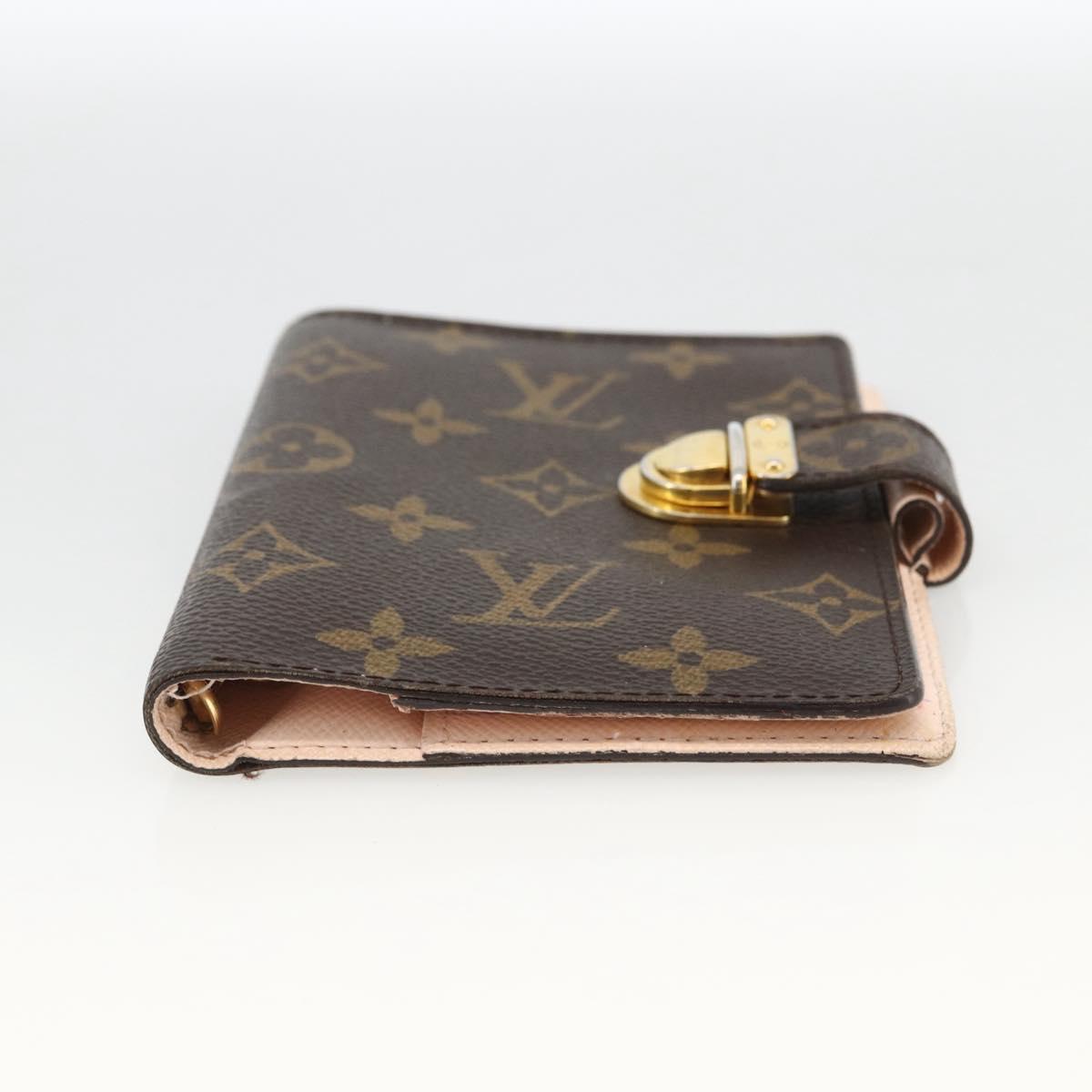 LOUIS VUITTON Monogram Agenda Koala PM Day Planner Cover Pink R21013 Auth LNZ435