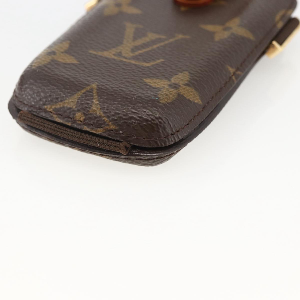 LOUIS VUITTON Etui Telephone International Cell Phone Case M63064 Auth LNZ438