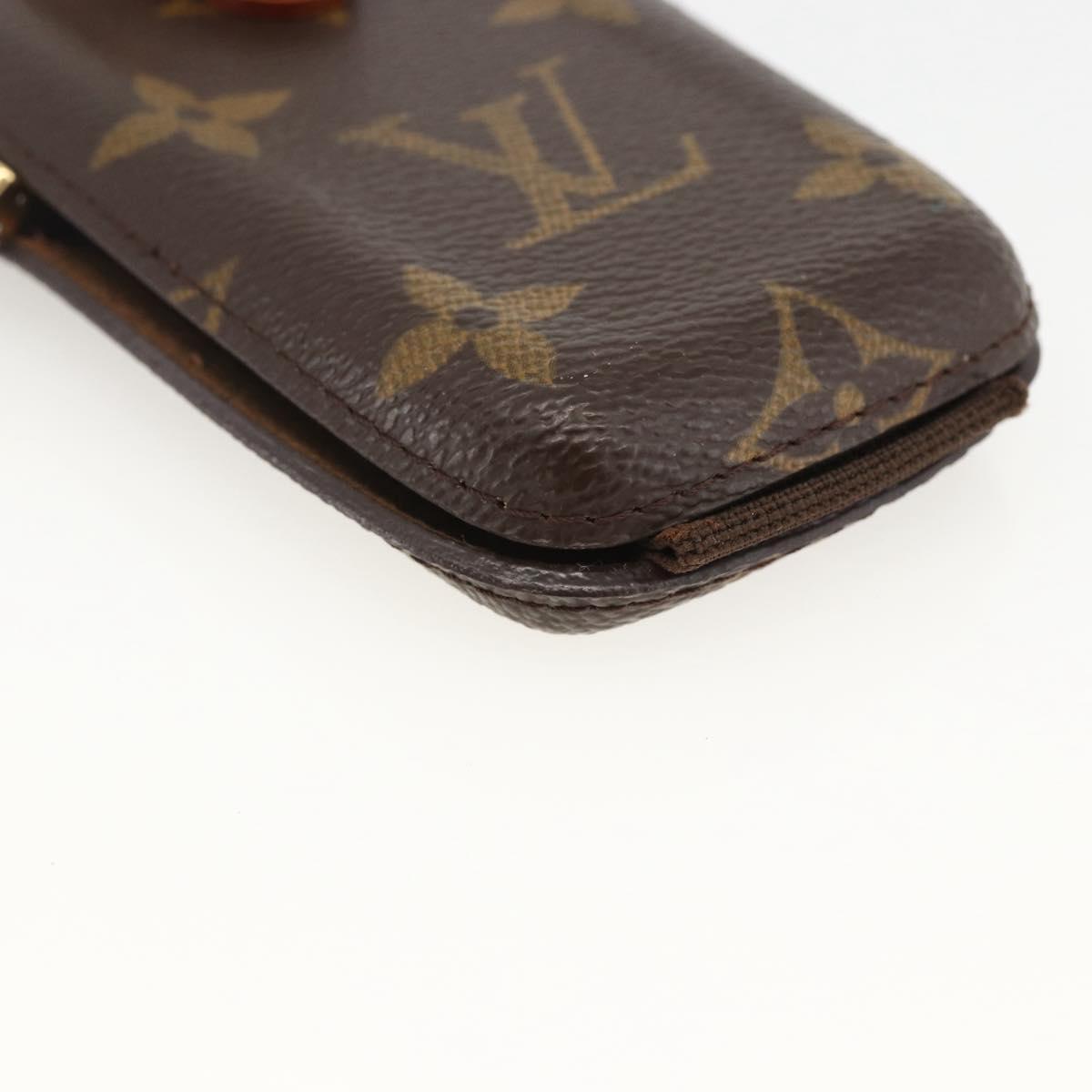 LOUIS VUITTON Etui Telephone International Cell Phone Case M63064 Auth LNZ438