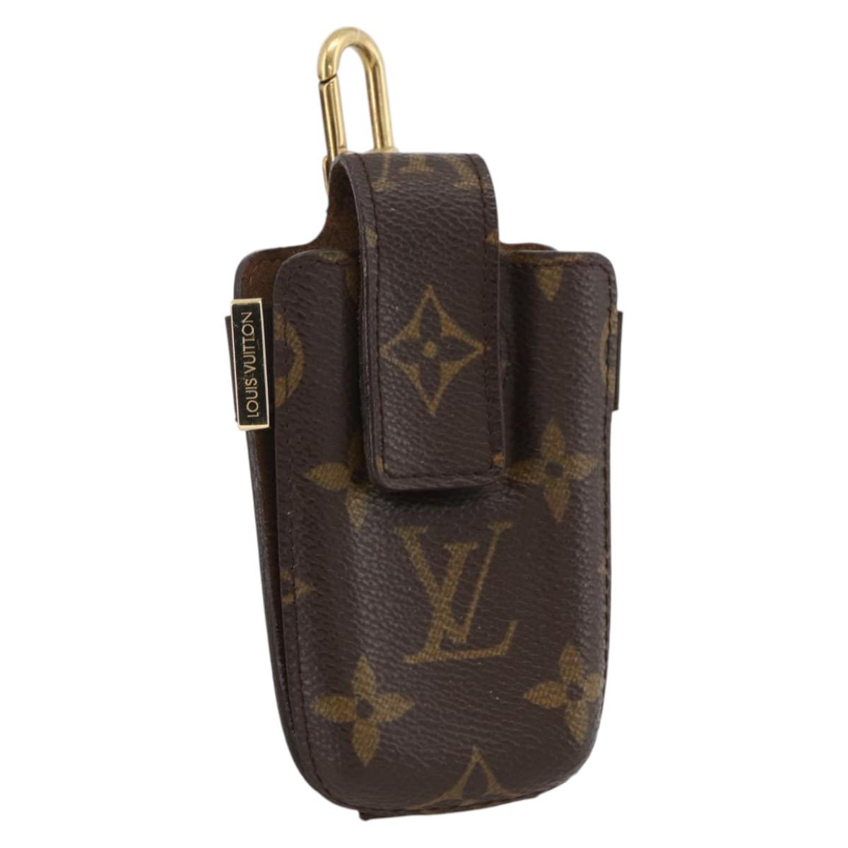 LOUIS VUITTON Etui Telephone International Cell Phone Case M63064 Auth LNZ438