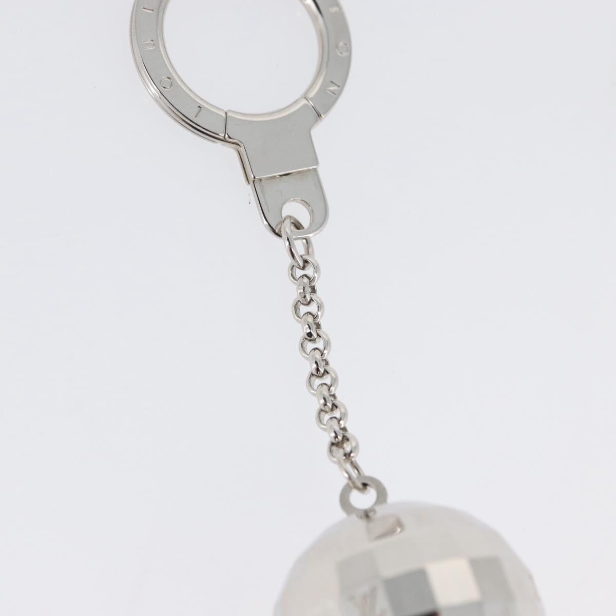 LOUIS VUITTON Mirror Ball Porte Cles Key Holder Silver M65378 LV Auth LNZ442
