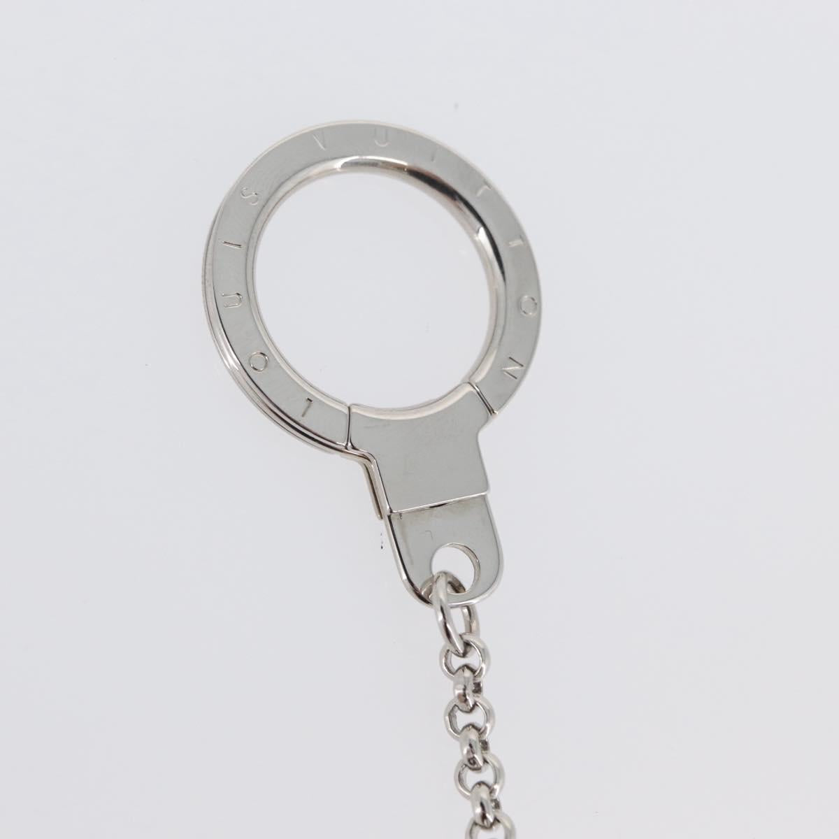LOUIS VUITTON Mirror Ball Porte Cles Key Holder Silver M65378 LV Auth LNZ442