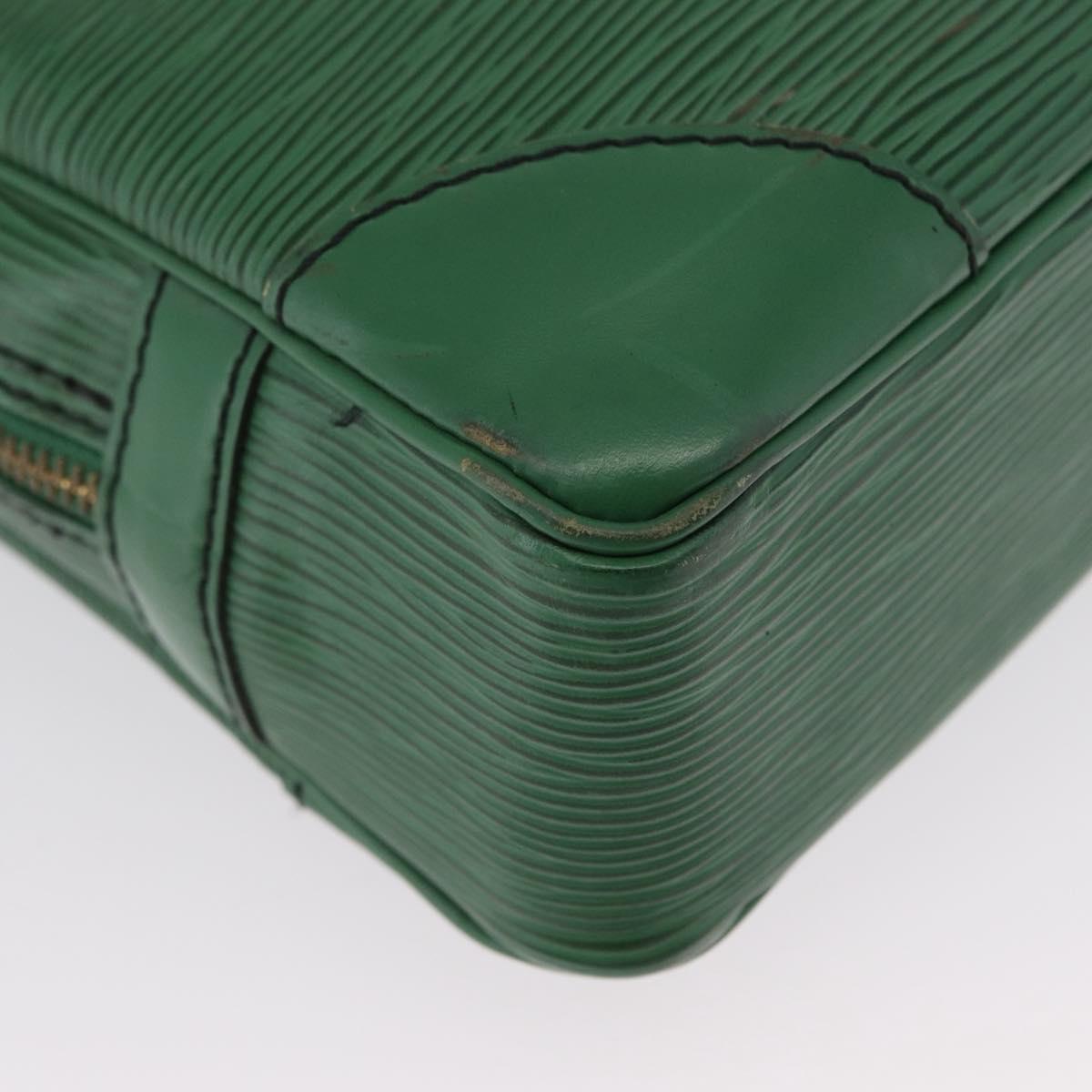 LOUIS VUITTON Epi Porte Documents Voyage Business Bag Green M54474 Auth LNZ462