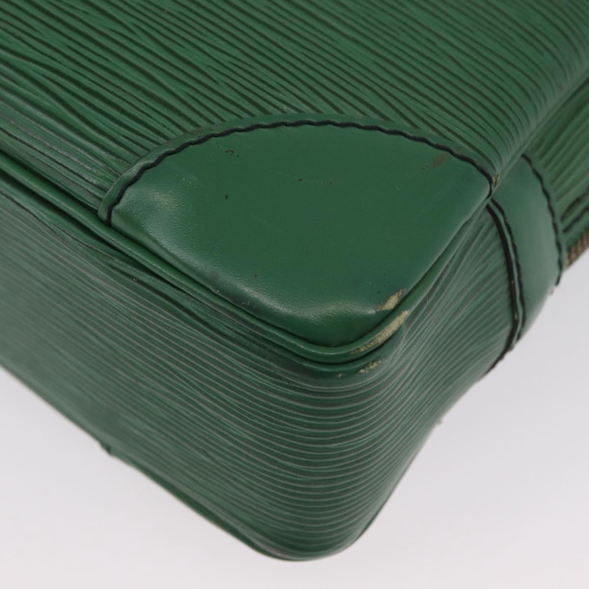 LOUIS VUITTON Epi Porte Documents Voyage Business Bag Green M54474 Auth LNZ462
