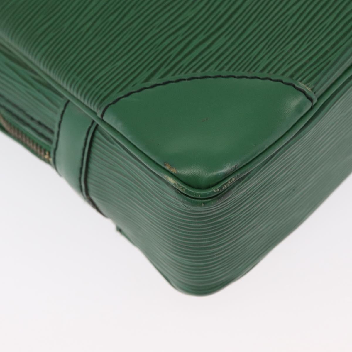 LOUIS VUITTON Epi Porte Documents Voyage Business Bag Green M54474 Auth LNZ462
