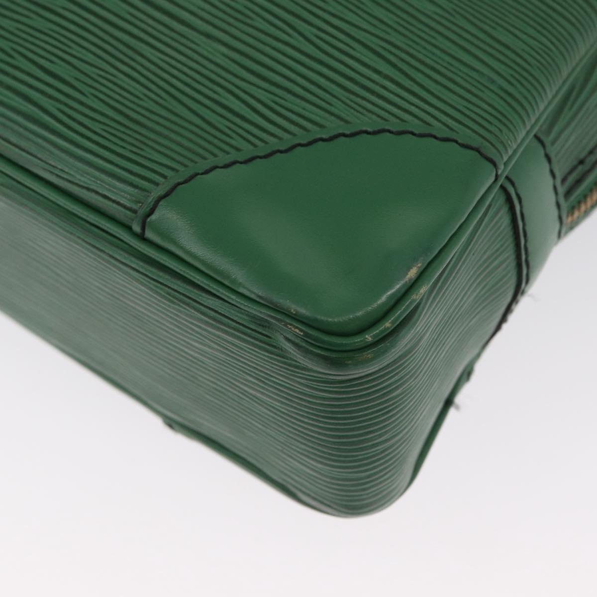 LOUIS VUITTON Epi Porte Documents Voyage Business Bag Green M54474 Auth LNZ462