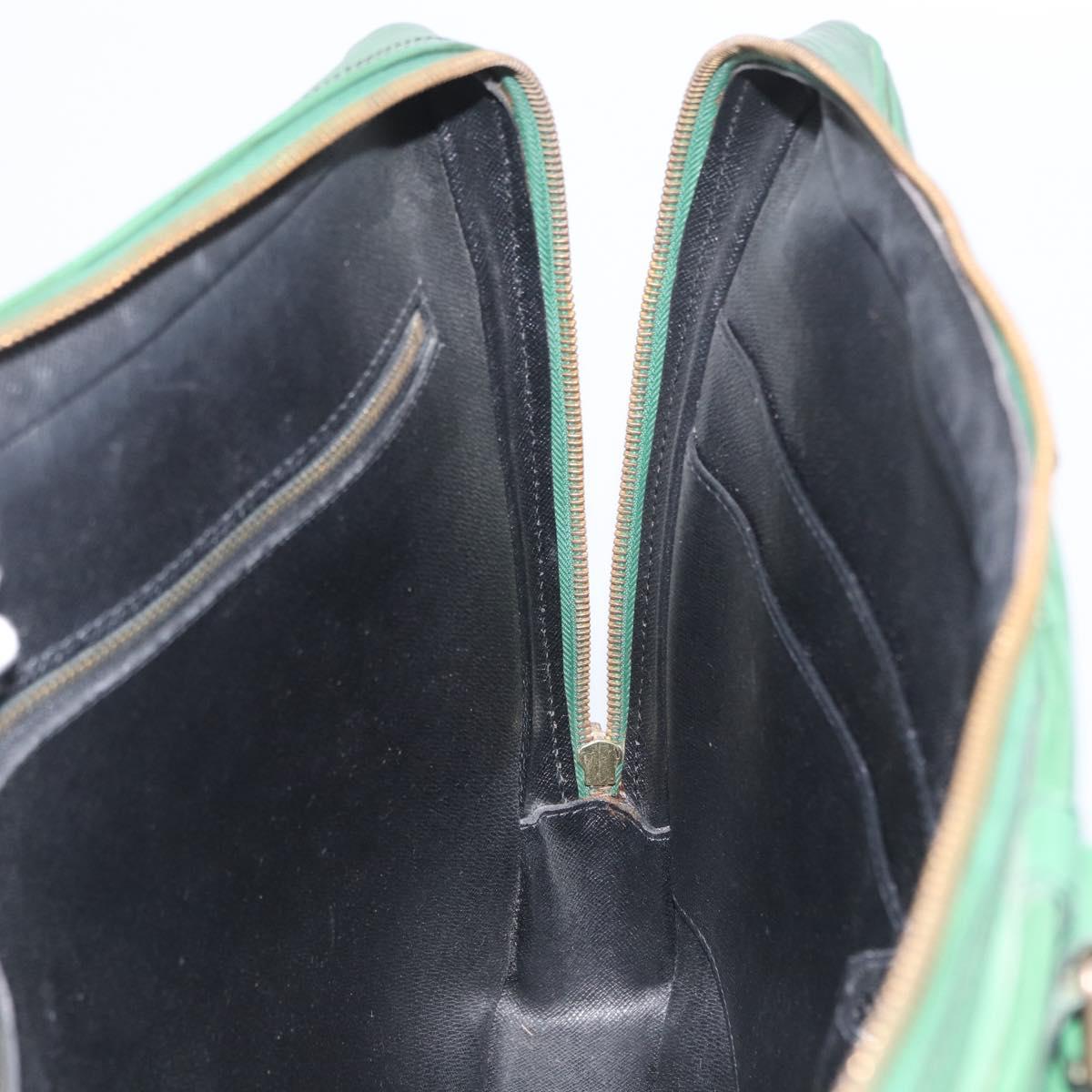 LOUIS VUITTON Epi Porte Documents Voyage Business Bag Green M54474 Auth LNZ462
