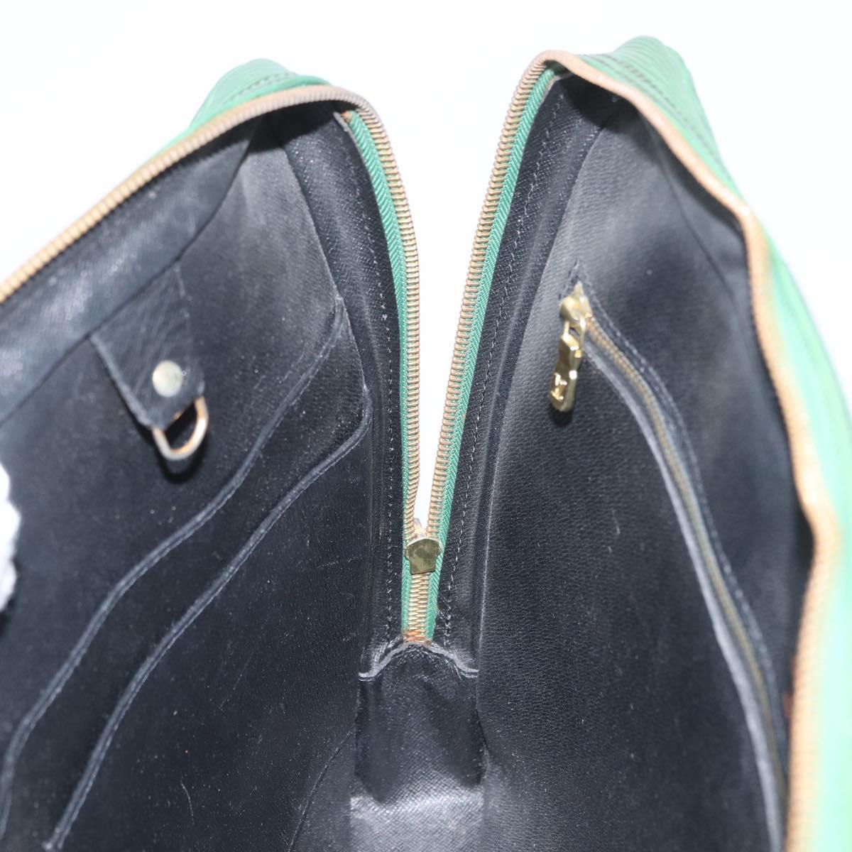 LOUIS VUITTON Epi Porte Documents Voyage Business Bag Green M54474 Auth LNZ462